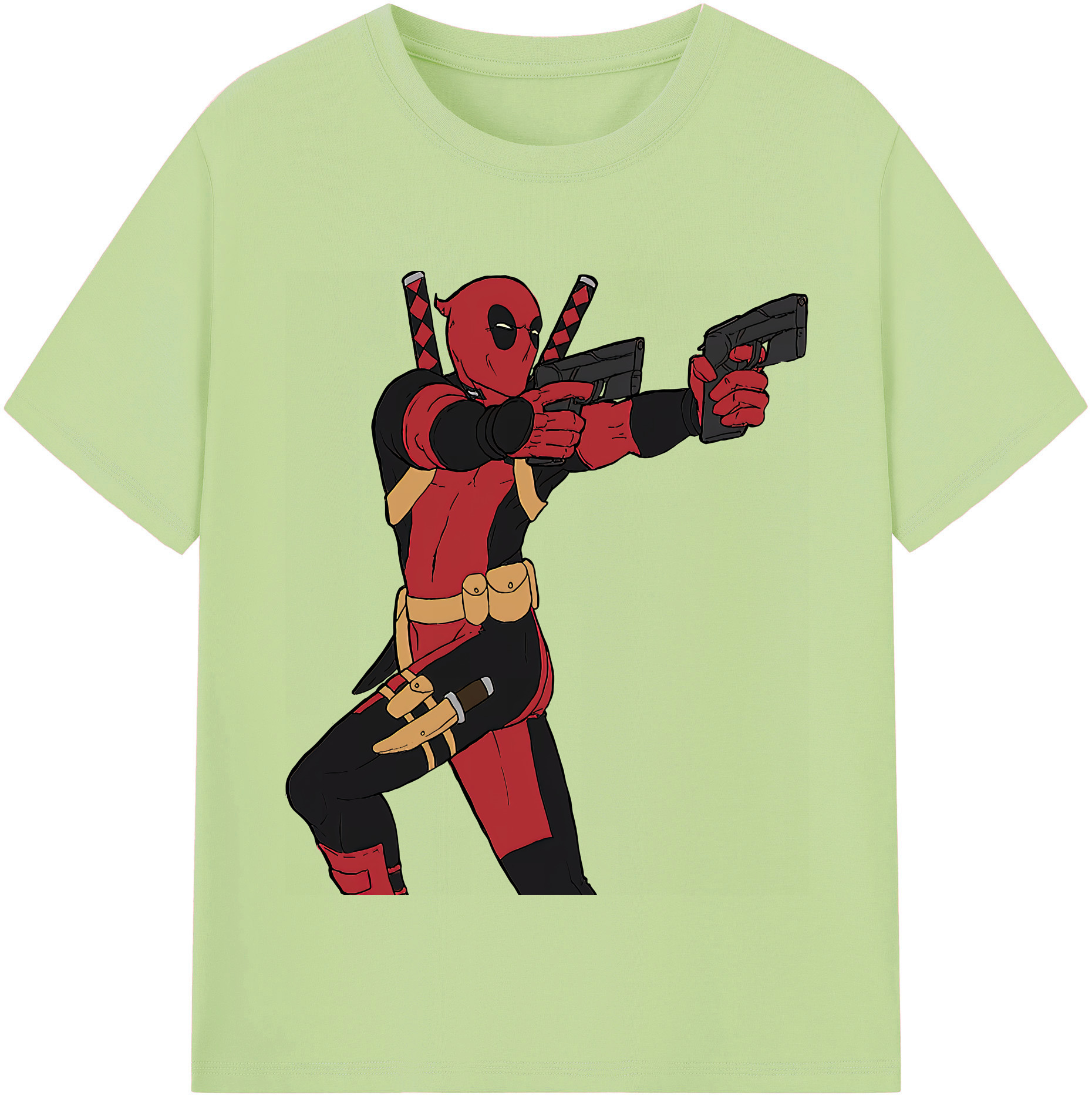 （画像用） Deadpool デッドプール 綿100％半袖Tシャツ（フロントプリント）